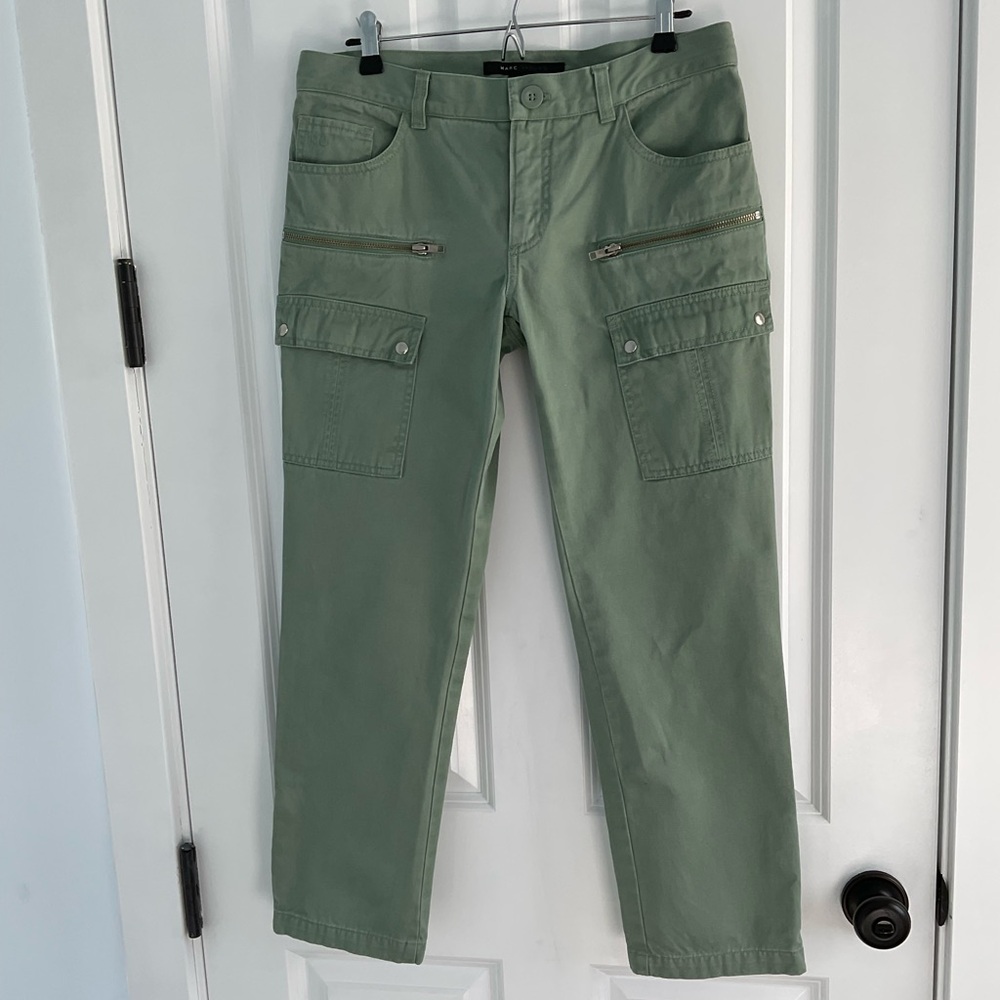 Marc Jacobs Olive Green Cropped Cargo Pants